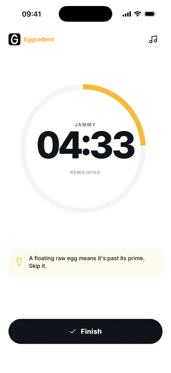 Timer running